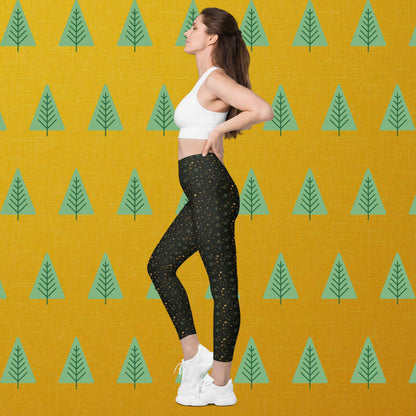 Leggings mit Taschen - Adventsherzen
