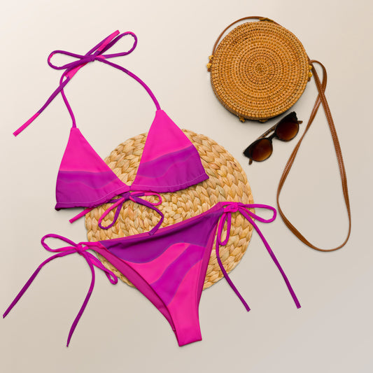 Schnürbikini - Pink