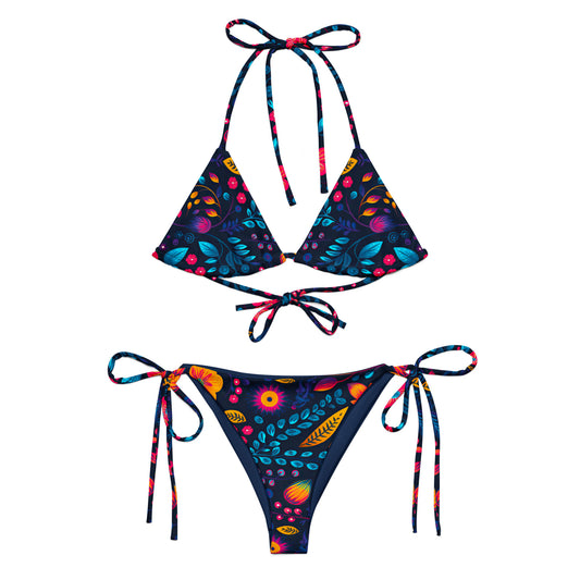 Schnürbikini - Blüten