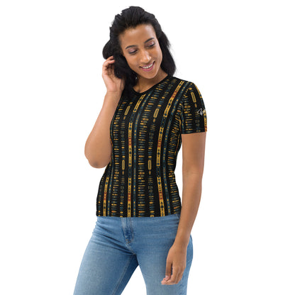 AllOver-Damen-T-Shirt - buntes Afrika