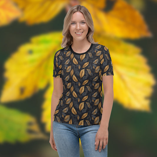 AllOver-Damen-T-Shirt - arabische Blätter