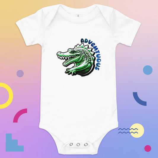 Kurzärmliger Baby-Einteiler - Aligator-Adventuous