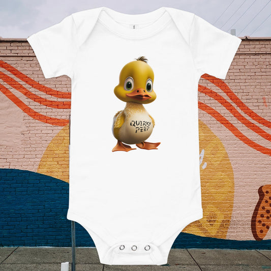Kurzärmliger Baby-Einteiler - Quirky Peep