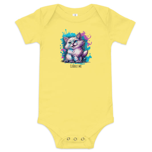 Kurzärmliger Baby-Einteiler - Cuddle me