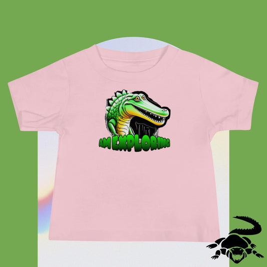 Kurzärmeliges Baby-Jersey-T-Shirt - Exploring
