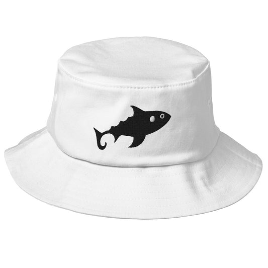 Old School-Fischerhut - Fisch schwarz