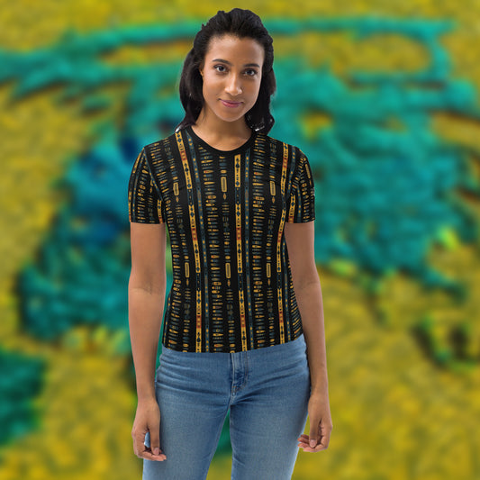 AllOver-Damen-T-Shirt - buntes Afrika