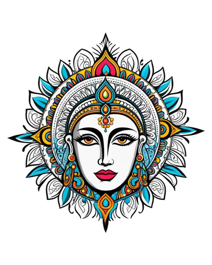 Lockeres Damen-T-Shirt - indische Figur