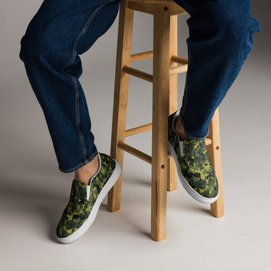 Herren-Canvas-Slipper - Camouflage-Military
