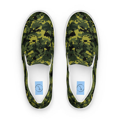 Herren-Canvas-Slipper - Camouflage-Military