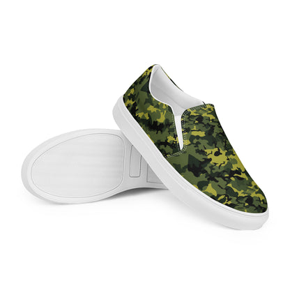Herren-Canvas-Slipper - Camouflage-Military