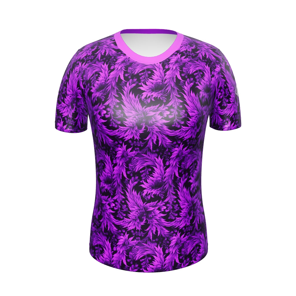 AllOver-Damen-T-Shirt - Exoticblüte-Violett