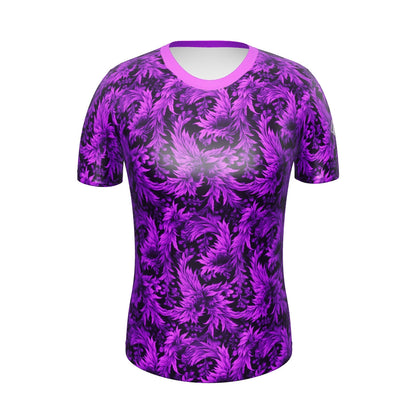 AllOver-Damen-T-Shirt - Exoticblüte-Violett