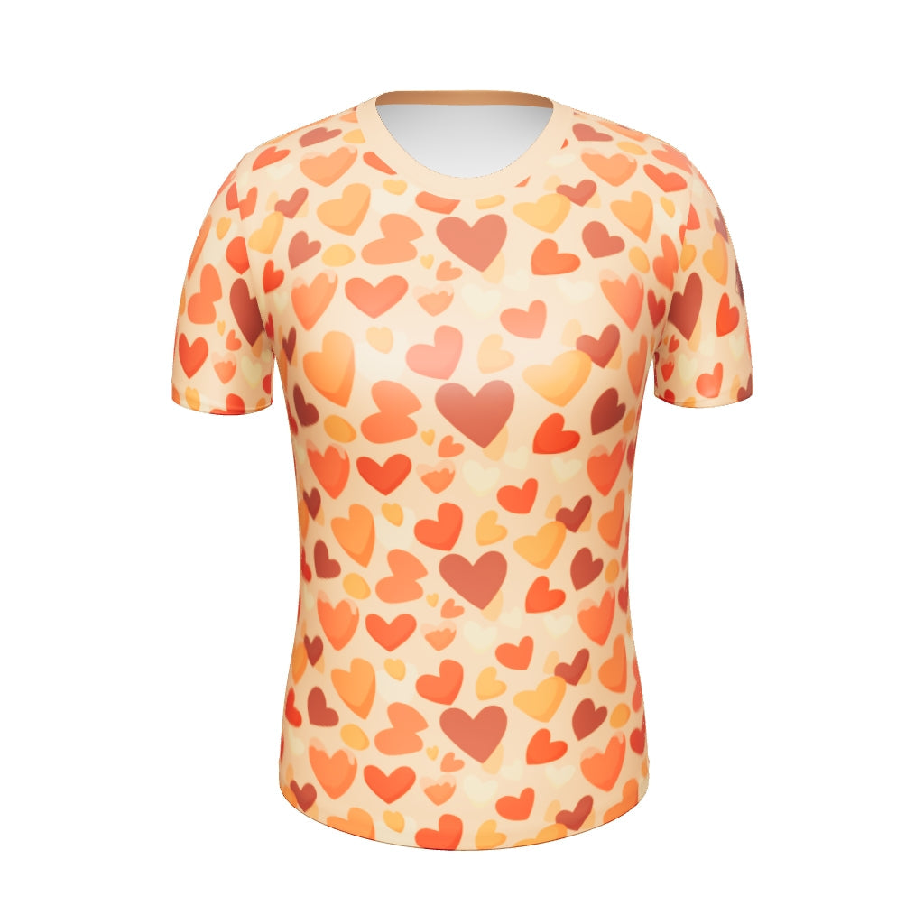 AllOver-Damen-T-Shirt - Meer aus Herzchen