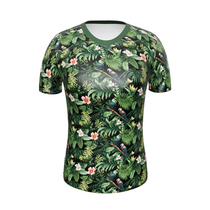 AllOver-Damen-T-Shirt - Papagei im Urwald