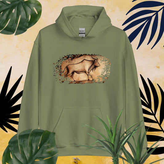 Herren-Kapuzenpullover - Höhlenmalerei