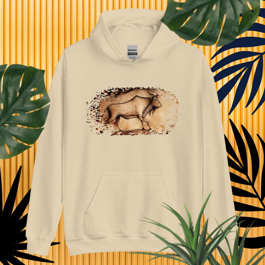 Damen-Kapuzenpullover - Hölenmalerei