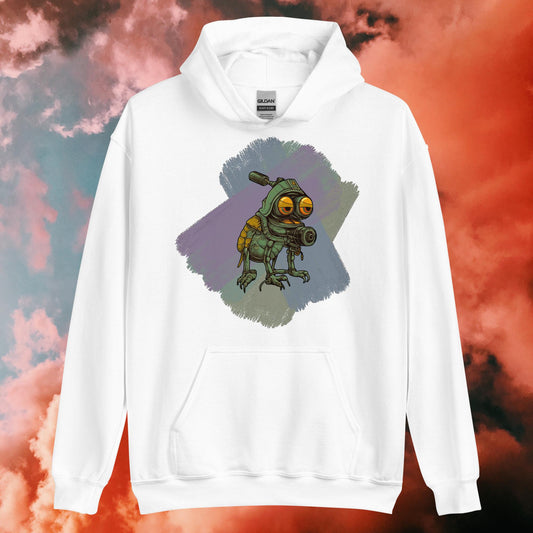 Damen-Kapuzenpullover - niedliches Blechmonster