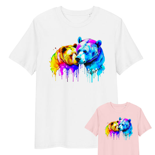 Unisex-Bio-Baumwoll-T-Shirt - Bären