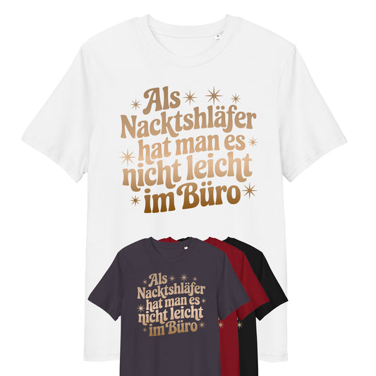 Unisex-Bio-Baumwoll-T-Shirt - Nacktschläfer