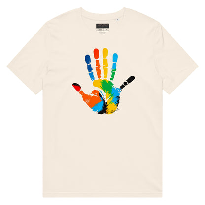 Damen - Mittelschweres Bio-T-Shirt - Six Finger Color Hand