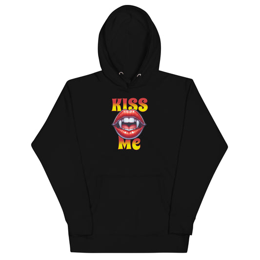 Damen-Kapuzenpullover - Kiss Me - black
