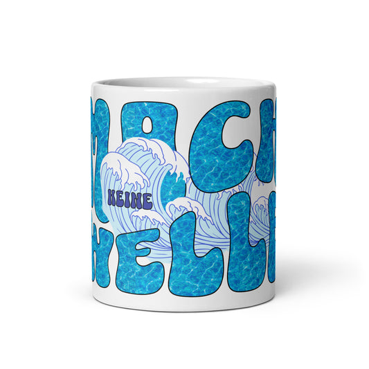 Weiße, glänzende Tasse - Keine Welle