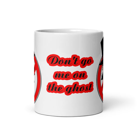 Weiße, glänzende Tasse - Ghost Bastard T