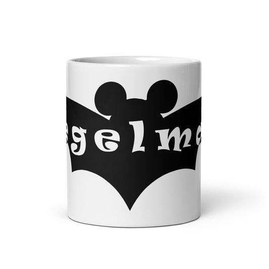 Weiße, glänzende Tasse - Flegelmaus