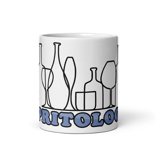 Weiße, glänzende Tasse - Spritologe