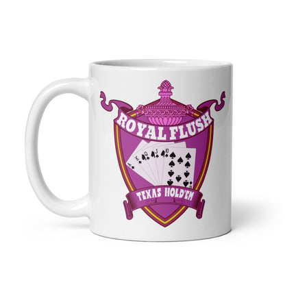 Weiße, glänzende Tasse - Royal Flash