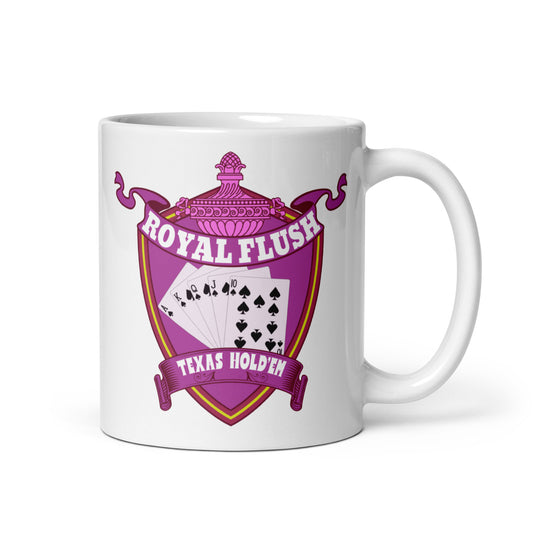 Weiße, glänzende Tasse - Royal Flash