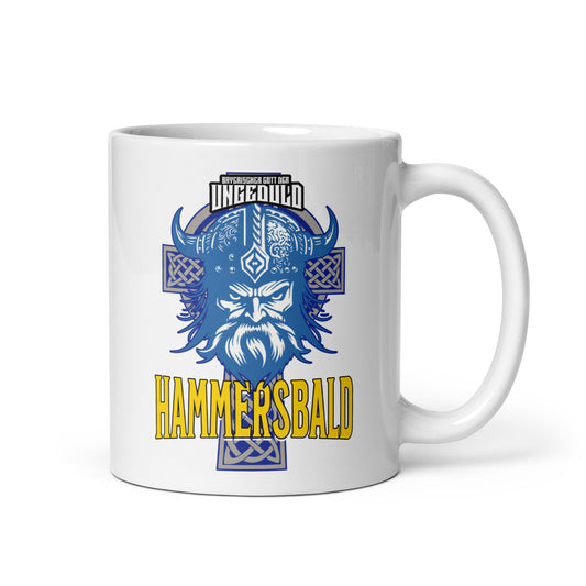 Weiße, glänzende Tasse - Hammersbald