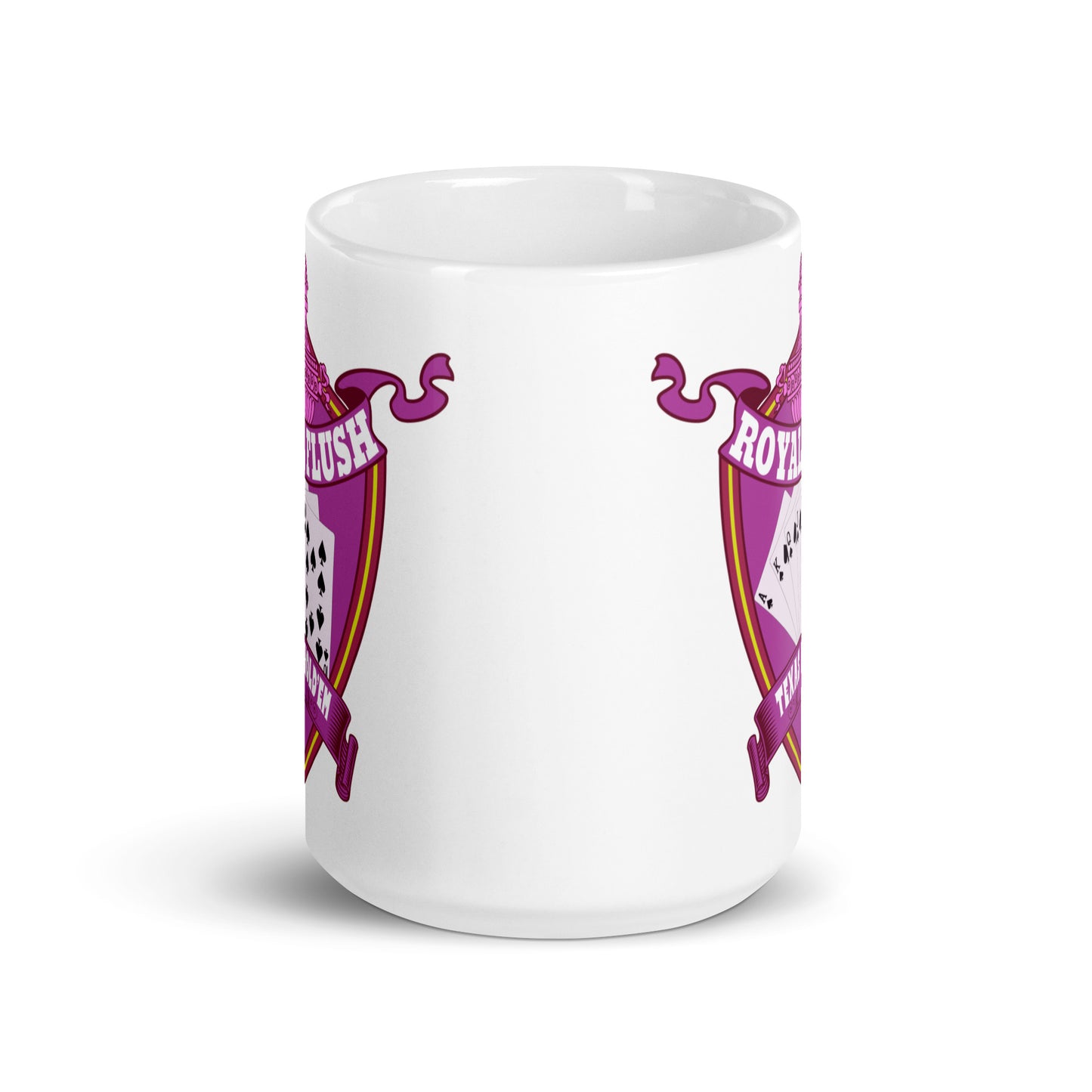Weiße, glänzende Tasse - Royal Flash