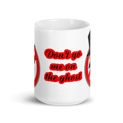Weiße, glänzende Tasse - Ghost Bastard T