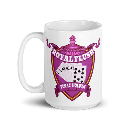 Weiße, glänzende Tasse - Royal Flash