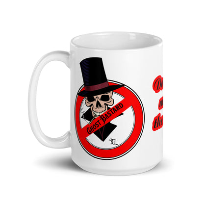 Weiße, glänzende Tasse - Ghost Bastard T