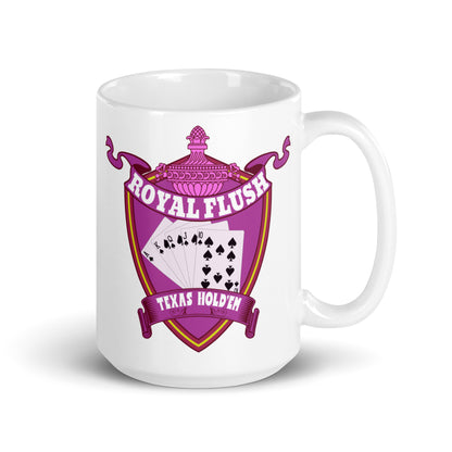 Weiße, glänzende Tasse - Royal Flash