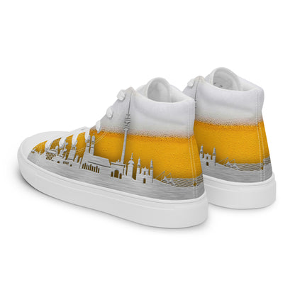 High-Top Leinenschuhe für Herren - München Skyline