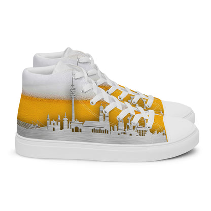 High-Top Leinenschuhe für Herren - München Skyline